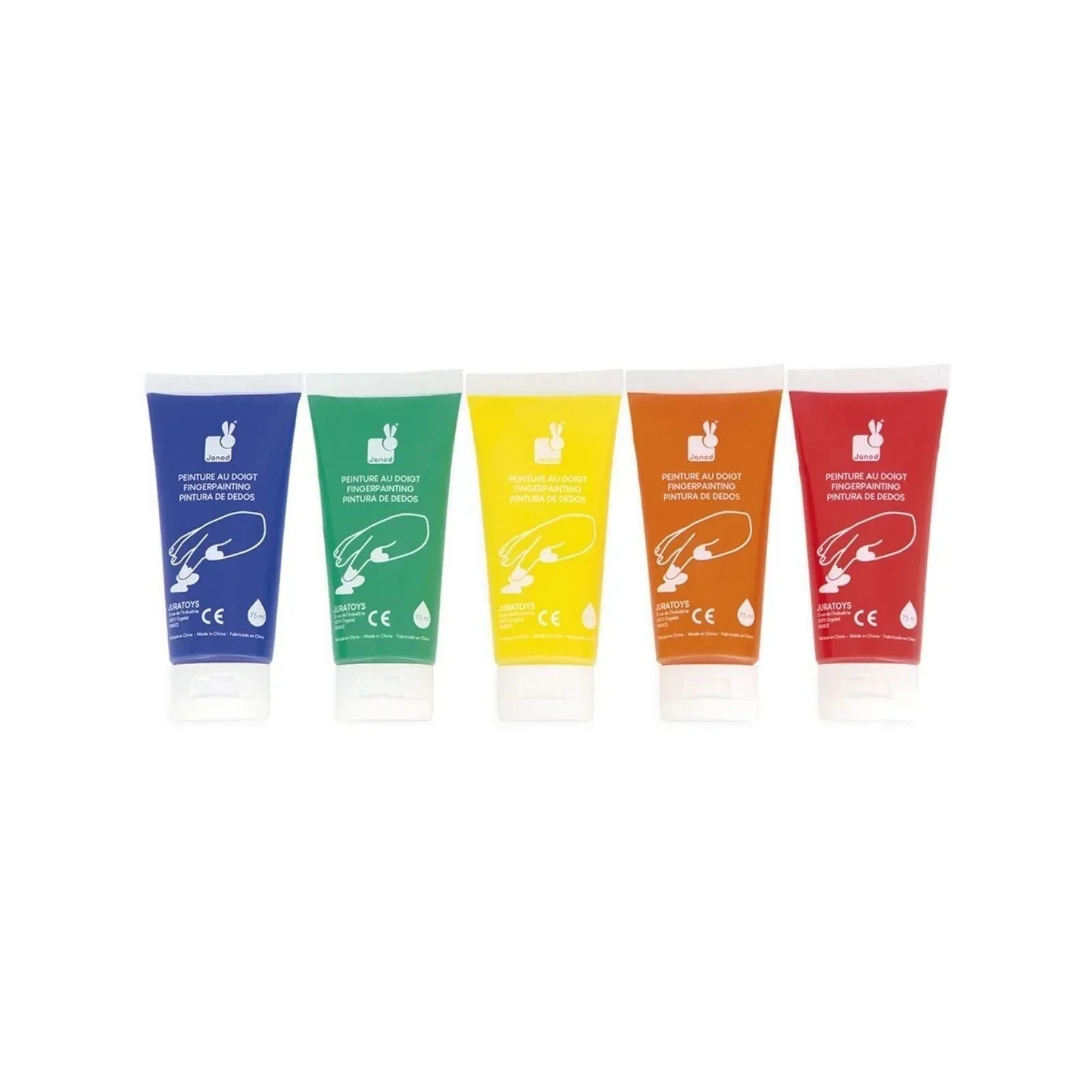 Janod Finger Paints 5 pcs - Bobobiy
