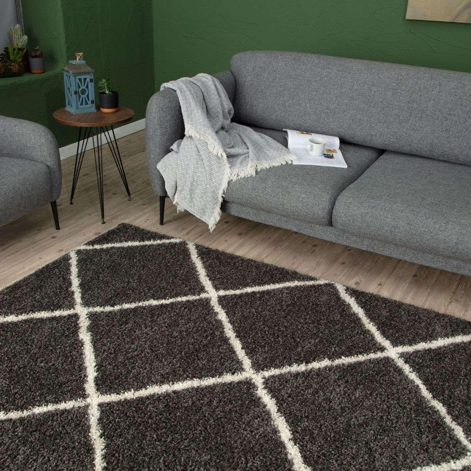 540_Moroccan_Dark_Grey_Shaggy_Rug-12 - Bobobiy