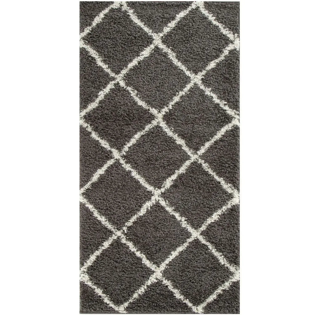 540_Moroccan_Dark_Grey_Shaggy_Rug-4 - Bobobiy