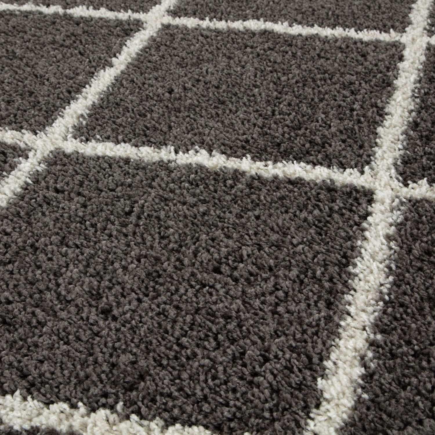 540_Moroccan_Dark_Grey_Shaggy_Rug-5 - Bobobiy