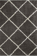 540_Moroccan_Dark_Grey_Shaggy_Rug - Bobobiy