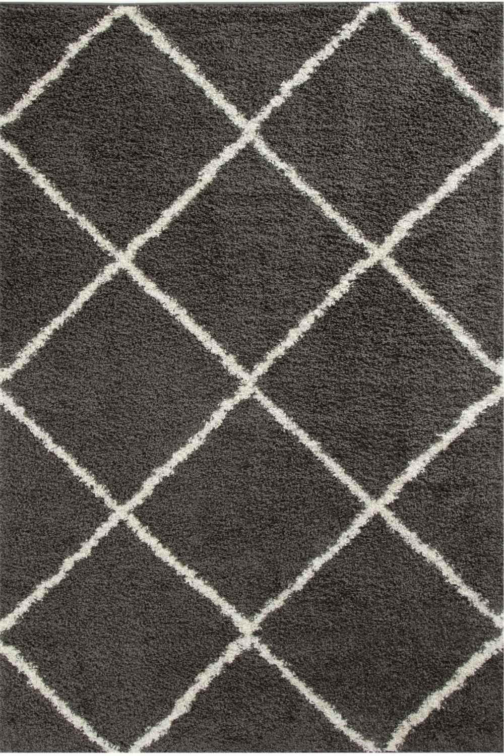 540_Moroccan_Dark_Grey_Shaggy_Rug - Bobobiy
