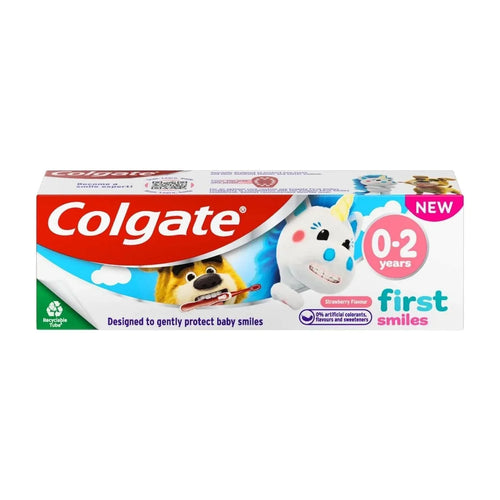Colgate Kids Strawberry Flavour Baby Toothpaste 0-2 years 50ml - Bobobiy