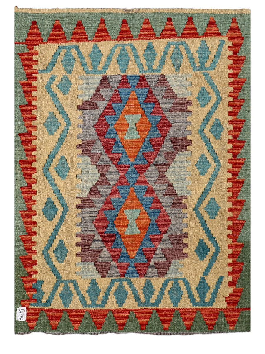 Maimana Afghanistan Kilim Rug - 147 x103 cm - Handmade