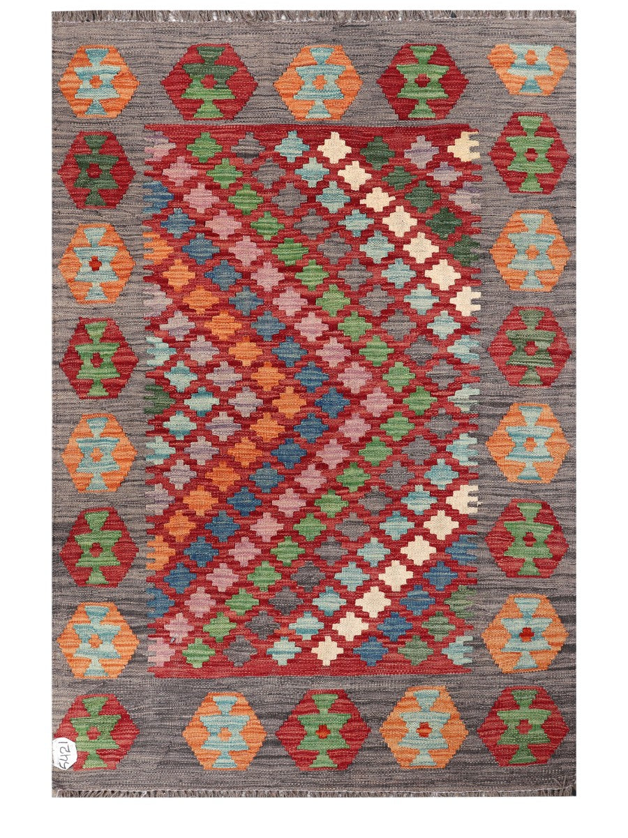Maimana Afghanistan Kilim Rug - 150 x102 cm - Handmade