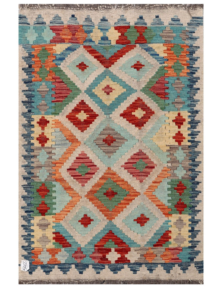 Maimana Afghanistan Kilim Rug - 144 x95 cm - Handmade