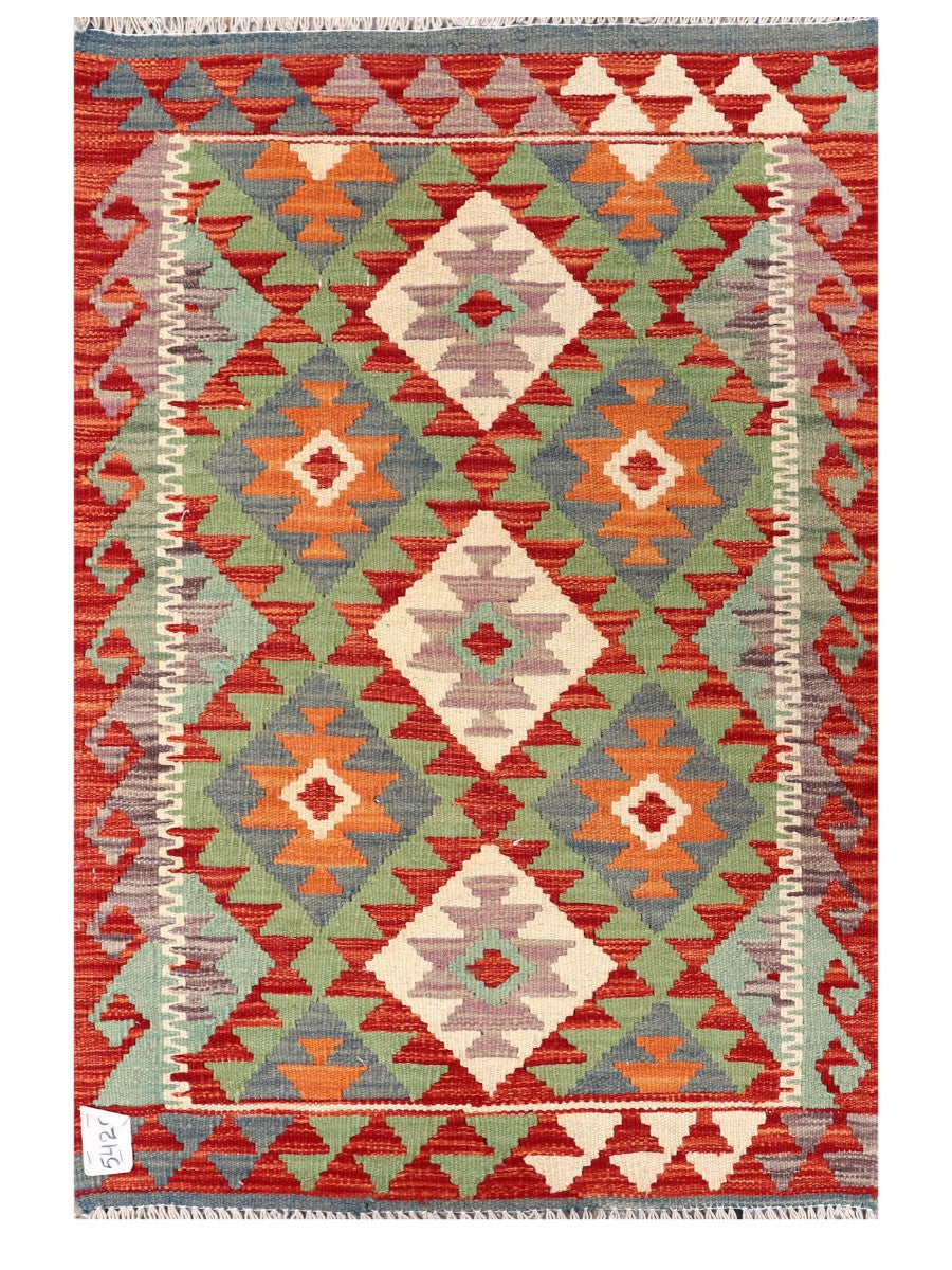 Maimana Afghanistan Kilim Rug - 121 x 81 cm - Handmade