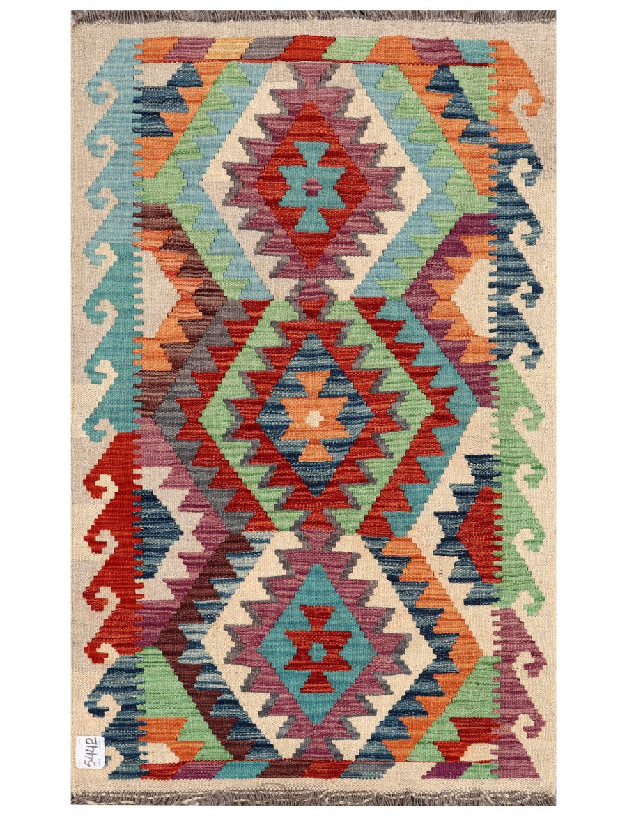 Maimana Afghanistan Kilim Rug - 131 x 80 cm - Handmade