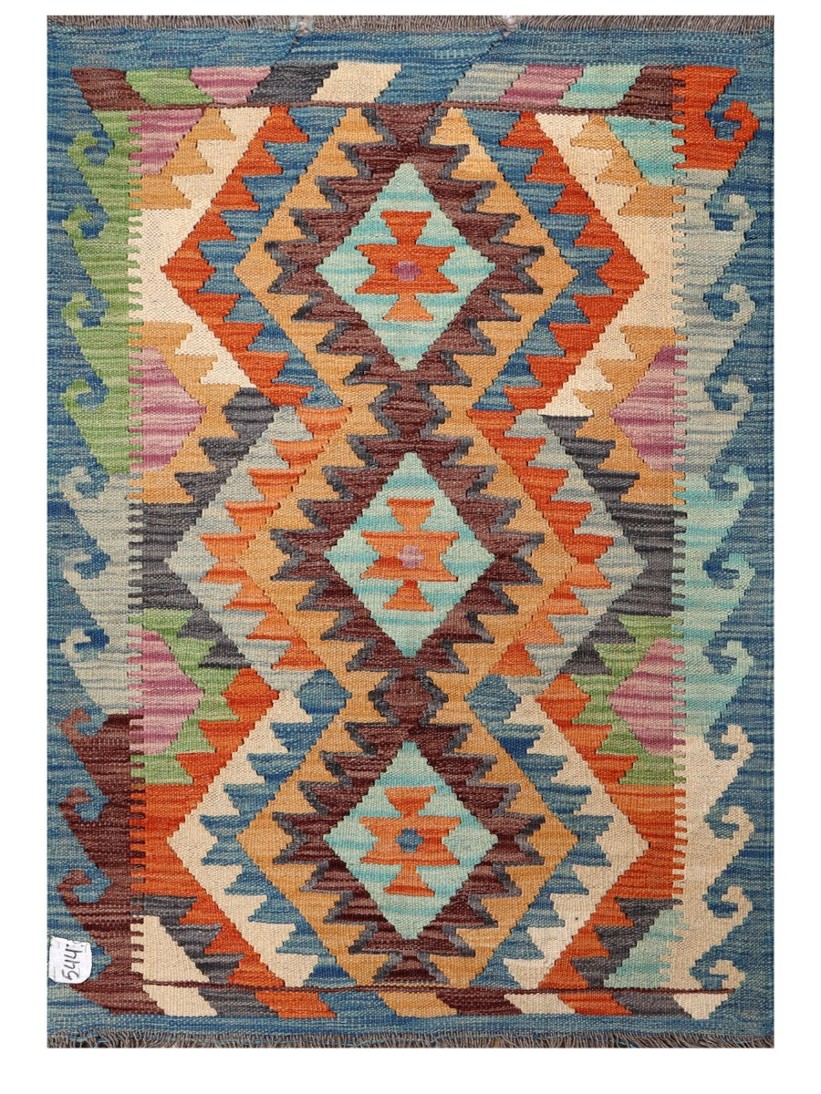 Maimana Afghanistan Kilim Rug - 118 x 80 cm - Handmade