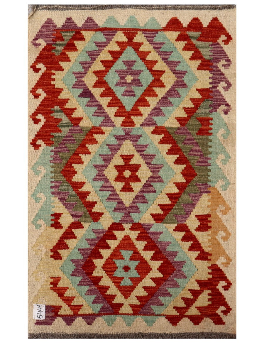 Maimana Afghanistan Kilim Rug - 125 x 78 cm - Handmade