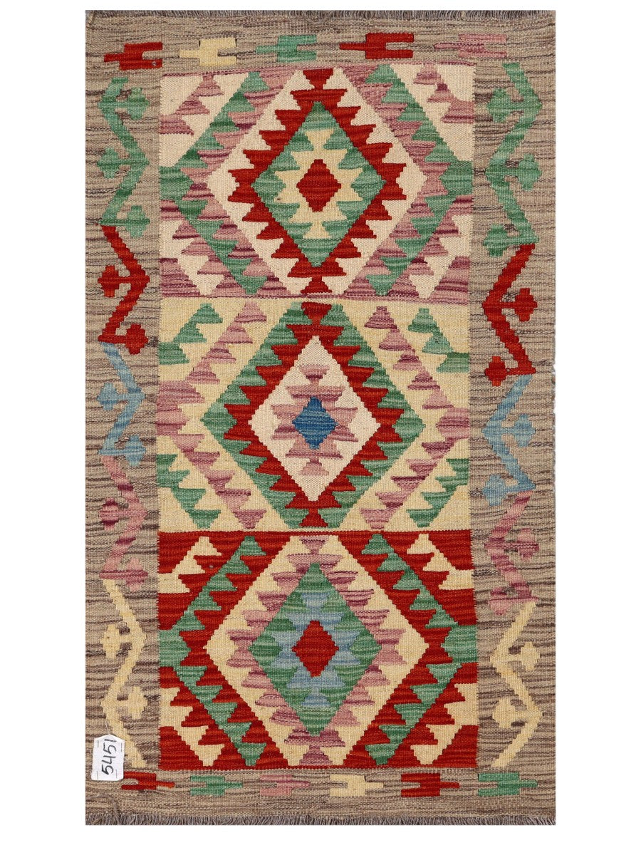 Maimana Afghanistan Kilim Rug - 123 x 71 cm - Handmade