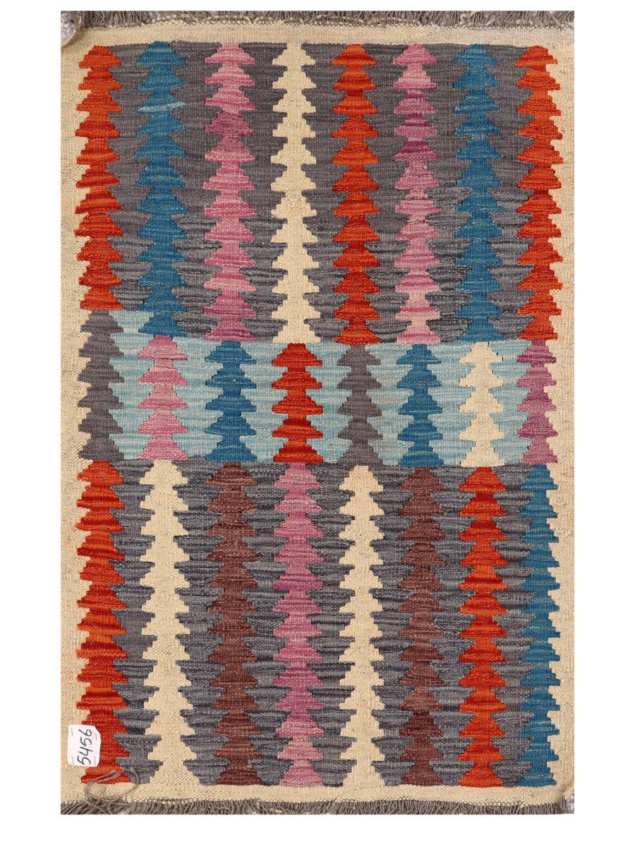 Maimana Afghanistan Kilim Rug - 122 x 78 cm - Handmade