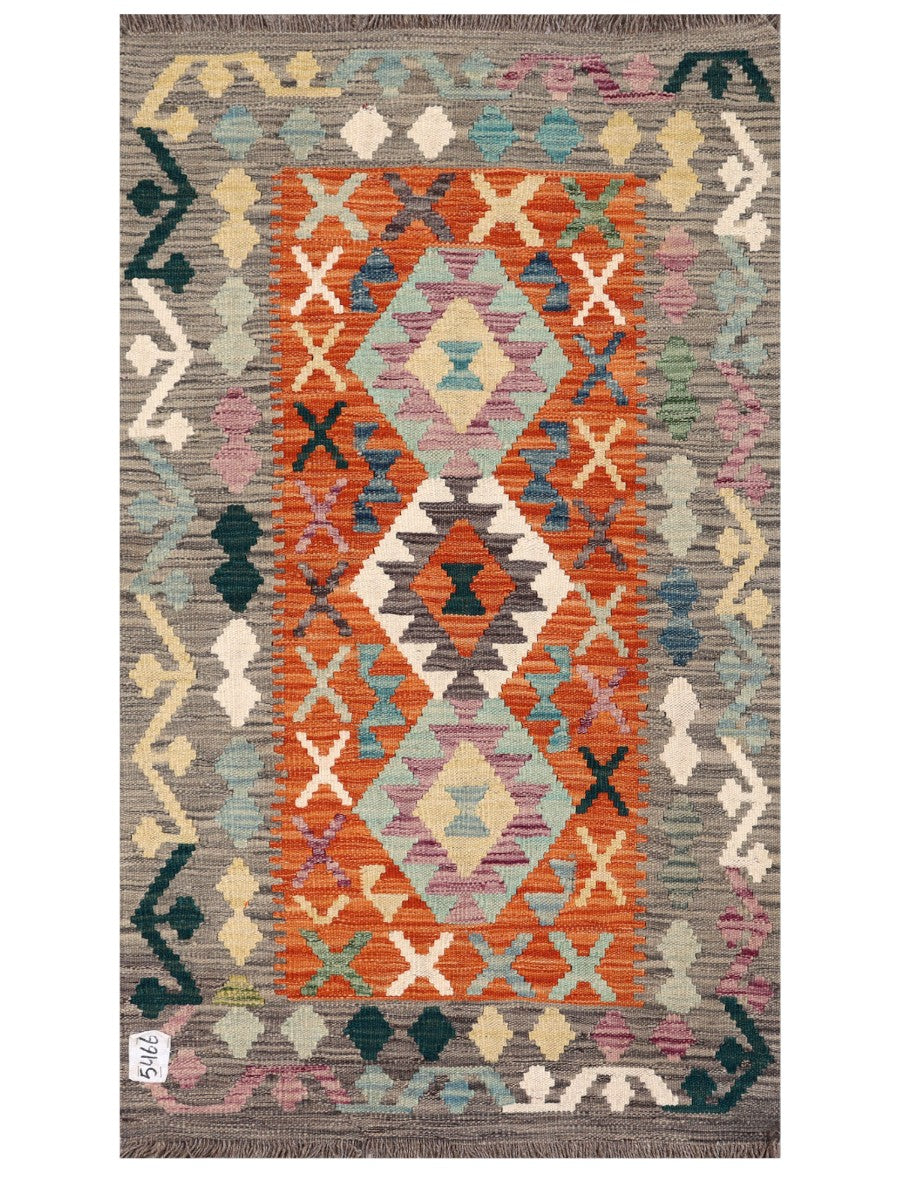 Maimana Afghanistan Kilim Rug - 135 x 78 cm - Handmade