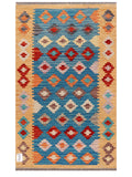 Maimana Afghanistan Kilim Rug - 126 x 76 cm - Handmade