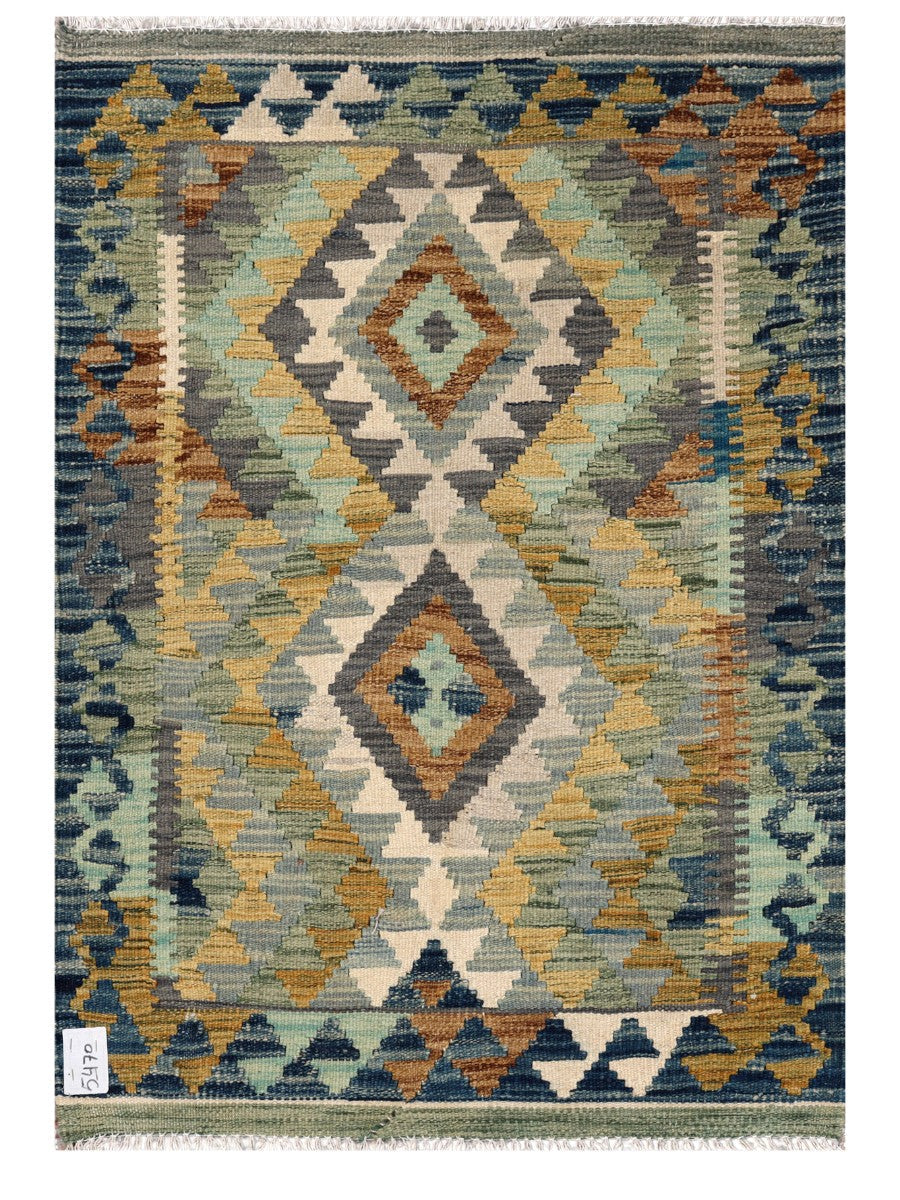 Maimana Afghanistan Kilim Rug - 119 x 83 cm - Handmade