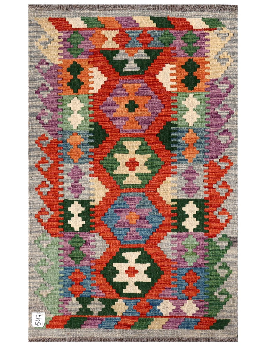 Maimana Afghanistan Kilim Rug - 124 x 77 cm - Handmade
