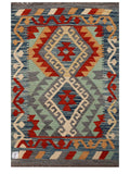 Maimana Afghanistan Kilim Rug - 123 x 81 cm - Handmade