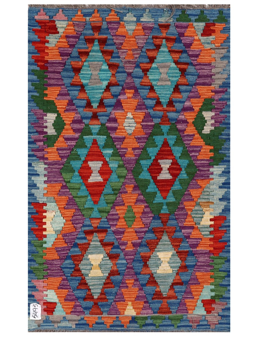 Maimana Afghanistan Kilim Rug - 126 x 78 cm - Handmade