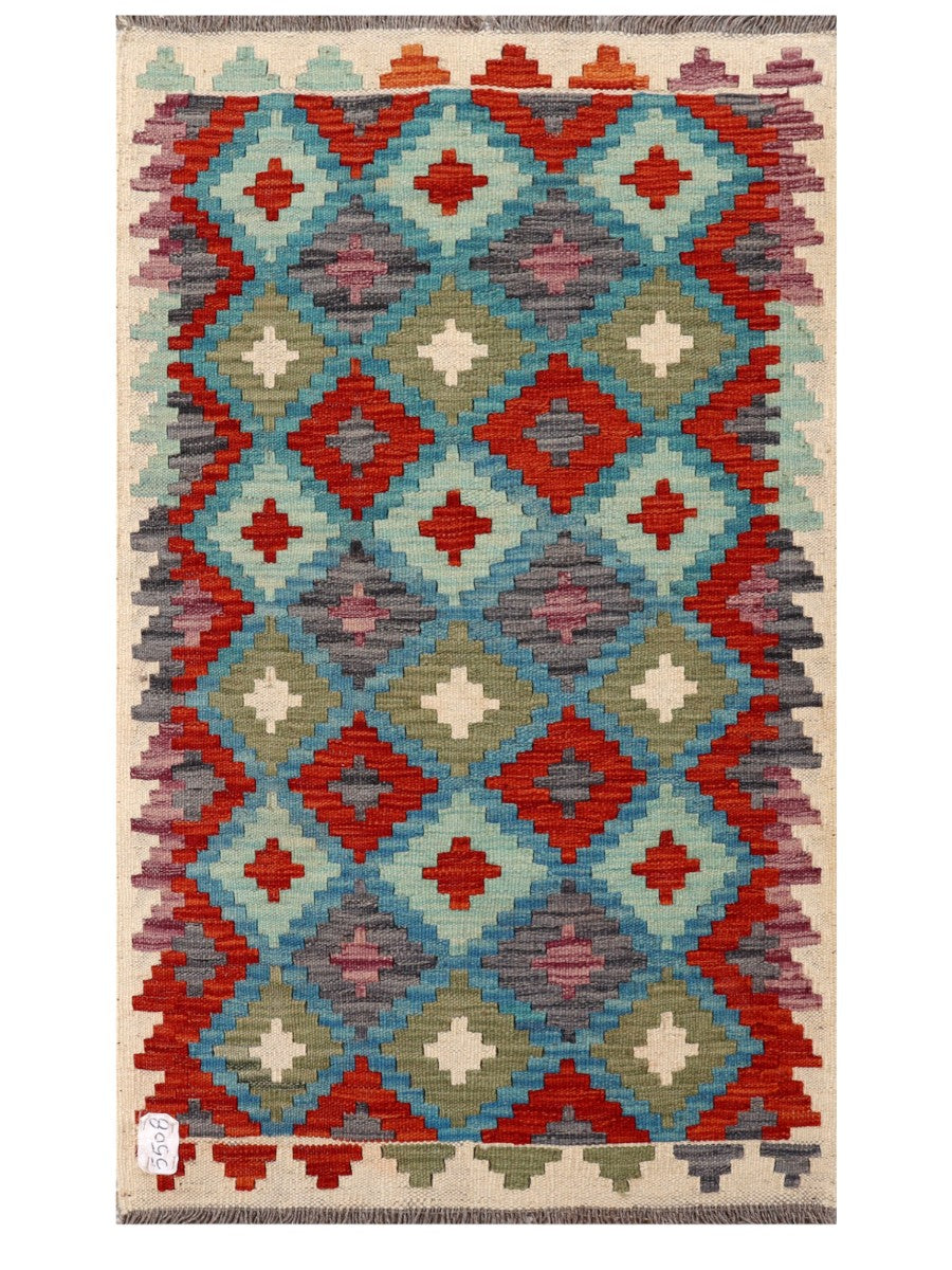 Maimana Afghanistan Kilim Rug - 124 x 74 cm - Handmade