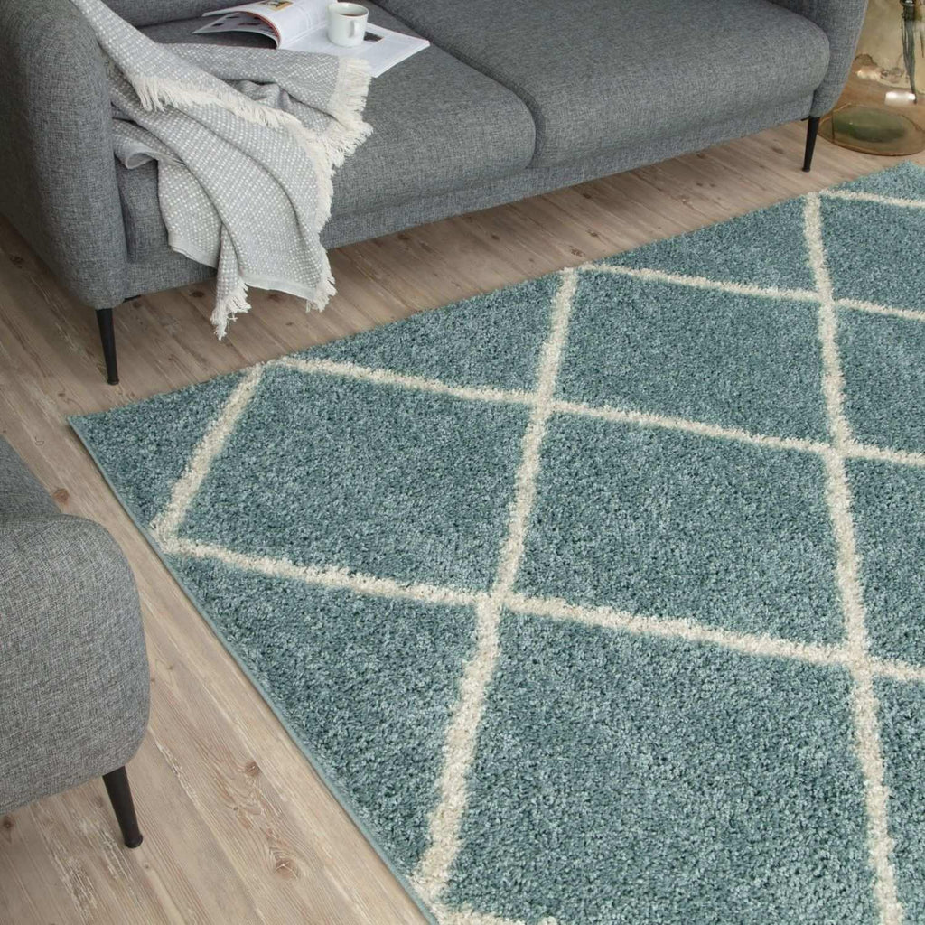 550_Moroccan_Duck_Egg_Blue_Shaggy_Rug-14 - Bobobiy