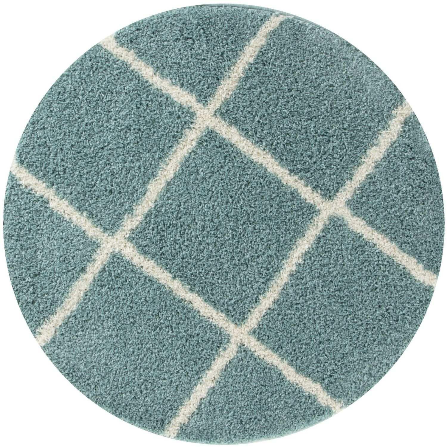 550_Moroccan_Duck_Egg_Blue_Shaggy_Rug-3 - Bobobiy