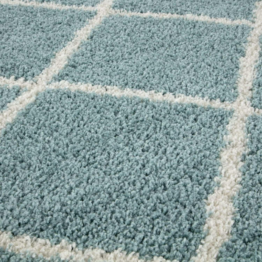 550_Moroccan_Duck_Egg_Blue_Shaggy_Rug-4 - Bobobiy