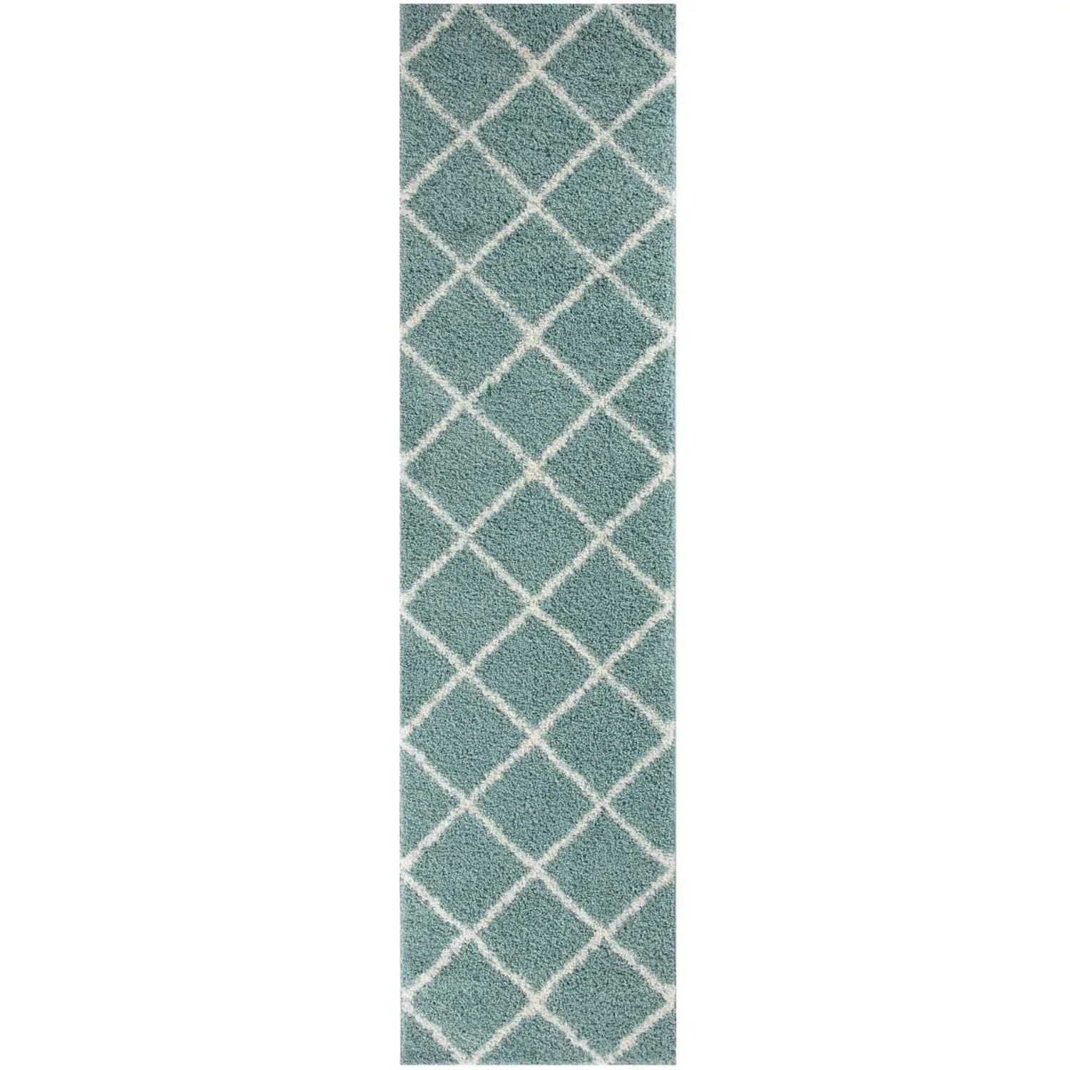 550_Moroccan_Duck_Egg_Blue_Shaggy_Rug-5 - Bobobiy