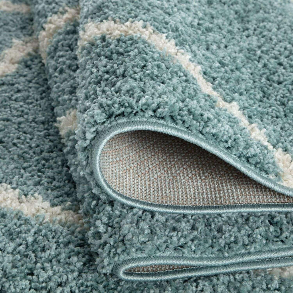 550_Moroccan_Duck_Egg_Blue_Shaggy_Rug-6 - Bobobiy