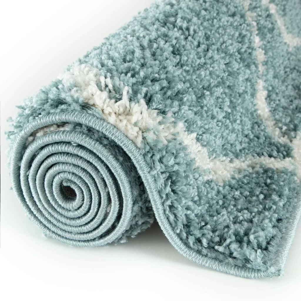 550_Moroccan_Duck_Egg_Blue_Shaggy_Rug-7 - Bobobiy