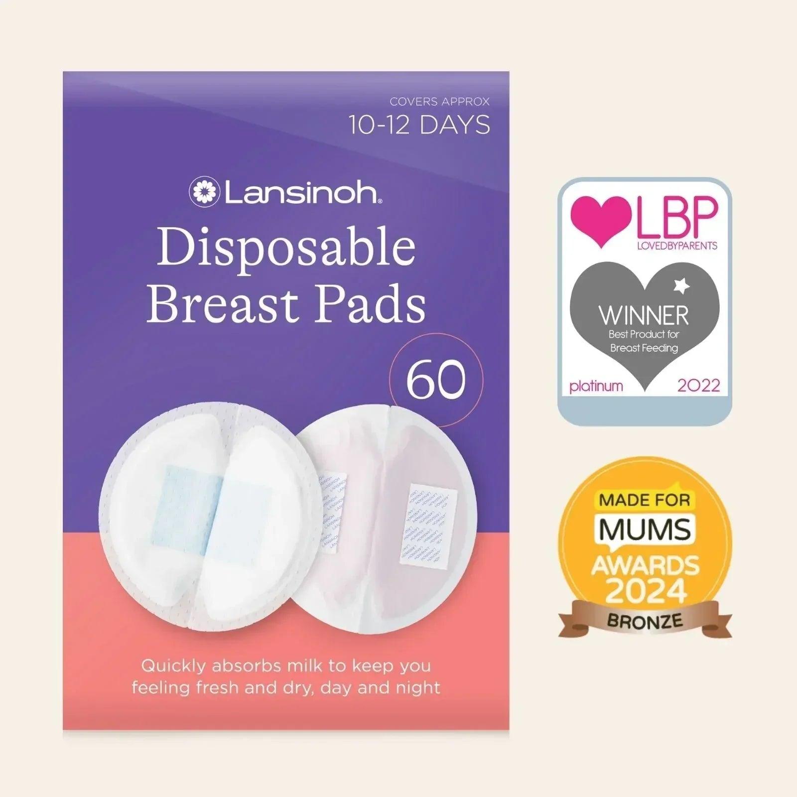Lansinoh Ultra Thin Stay Dry Nursing Breast Pads 60 pcs