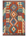 Maimana Afghanistan Kilim Rug - 127 x 81 cm - Handmade
