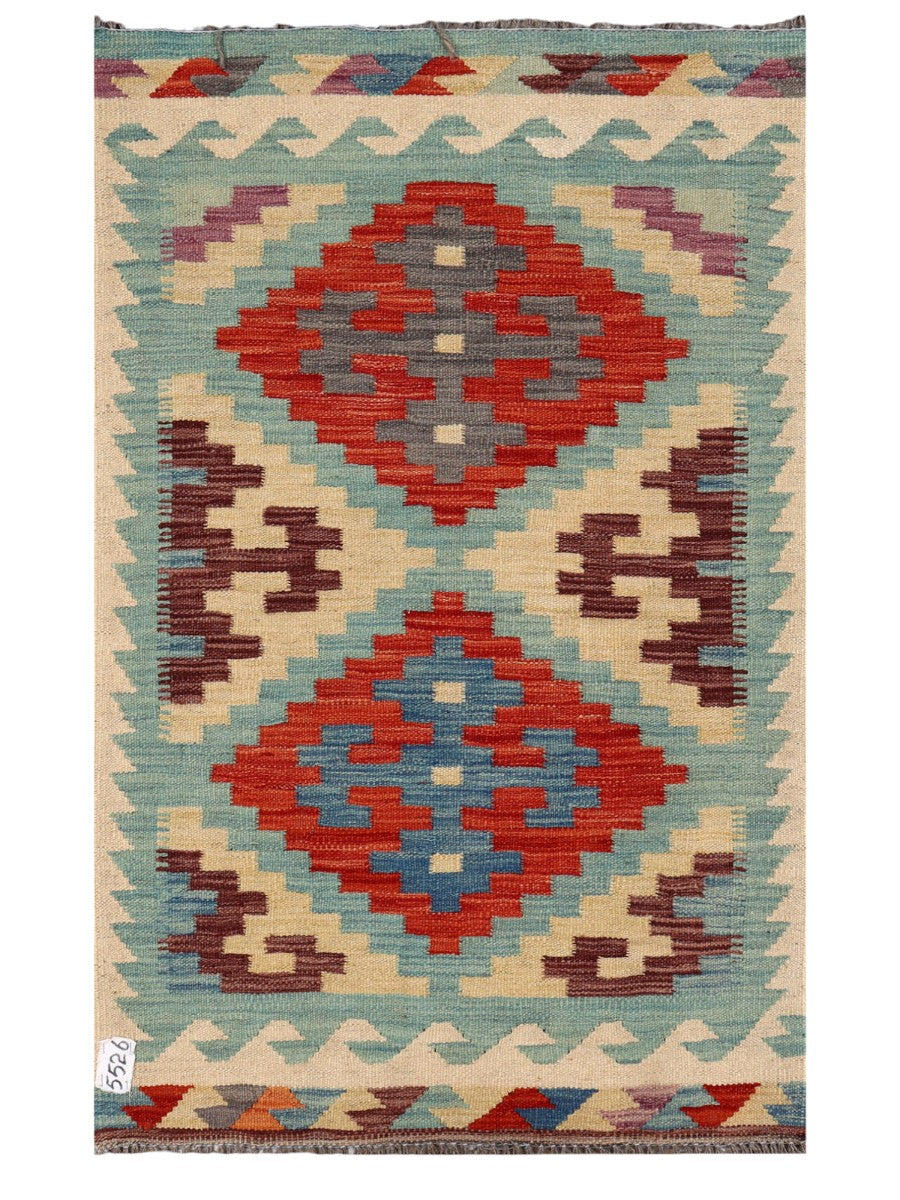 Maimana Afghanistan Kilim Rug - 120 x 75 cm - Handmade