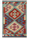 Maimana Afghanistan Kilim Rug - 122 x 81 cm - Handmade