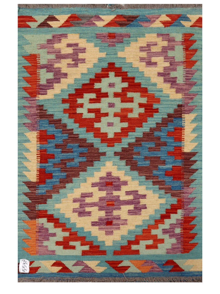 Maimana Afghanistan Kilim Rug - 122 x 81 cm - Handmade