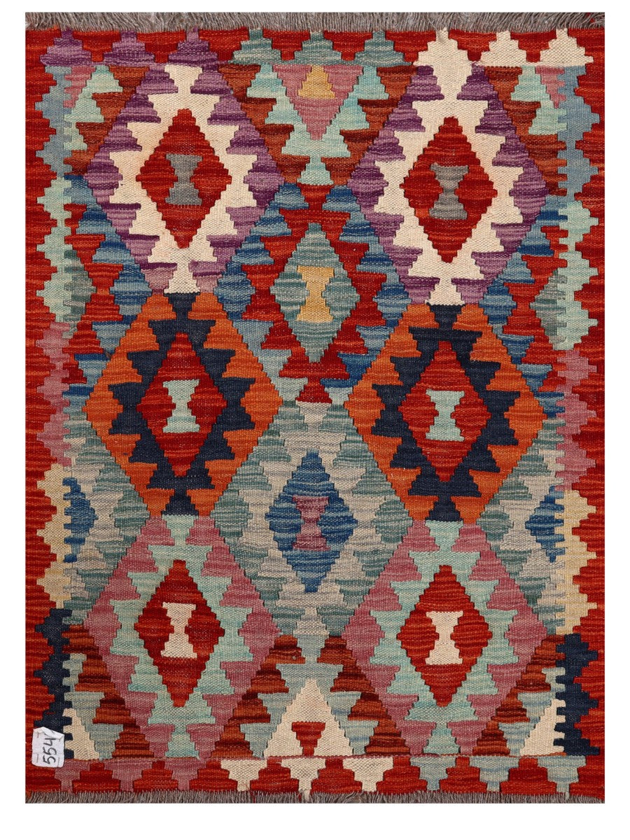 Maimana Afghanistan Kilim Rug - 116 x 85 cm - Handmade