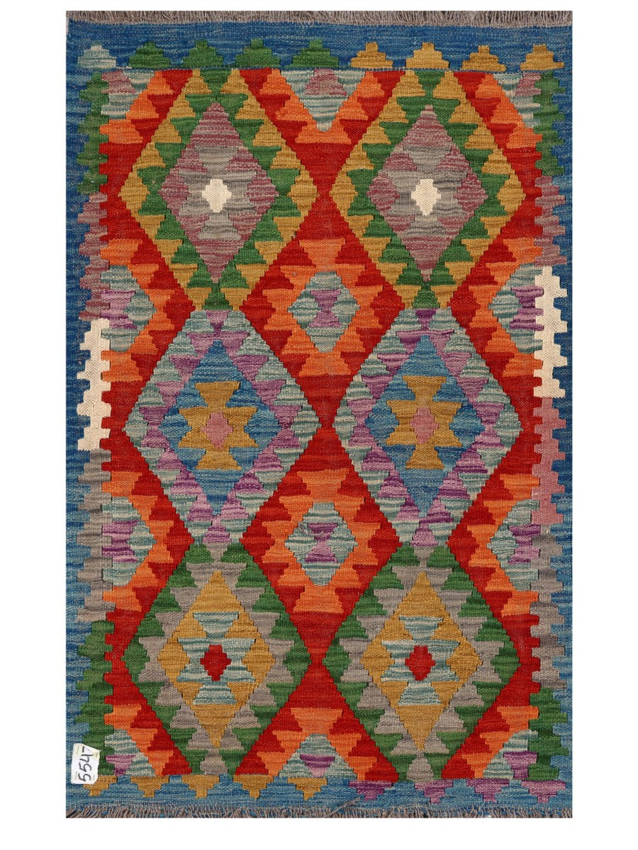 Maimana Afghanistan Kilim Rug - 126 x 79 cm - Handmade