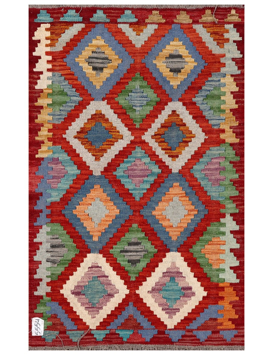 Maimana Afghanistan Kilim Rug - 120 x 75 cm - Handmade
