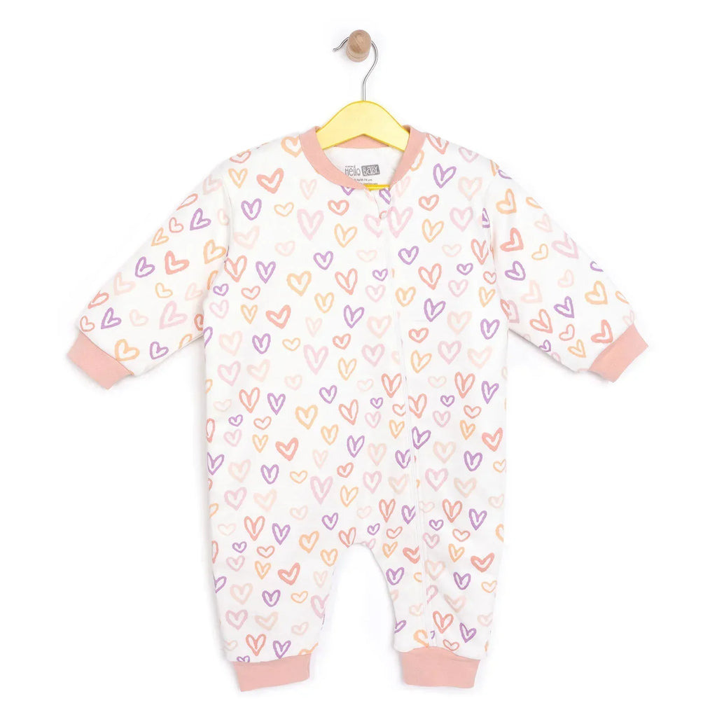 HelloBaby Girl Sleepsuit - Light Pink - Bobobiy