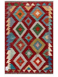 Maimana Afghanistan Kilim Rug - 115 x 76 cm - Handmade