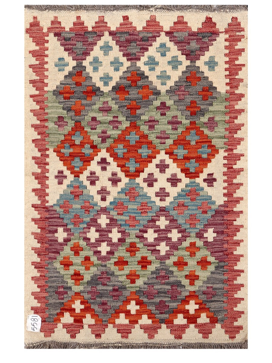 Maimana Afghanistan Kilim Rug - 120 x 78 cm - Handmade