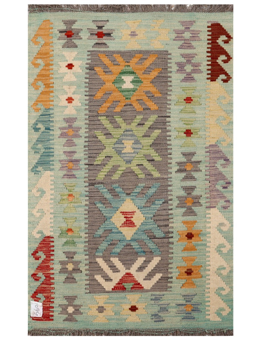 Maimana Afghanistan Kilim Rug - 119 x 74 cm - Handmade