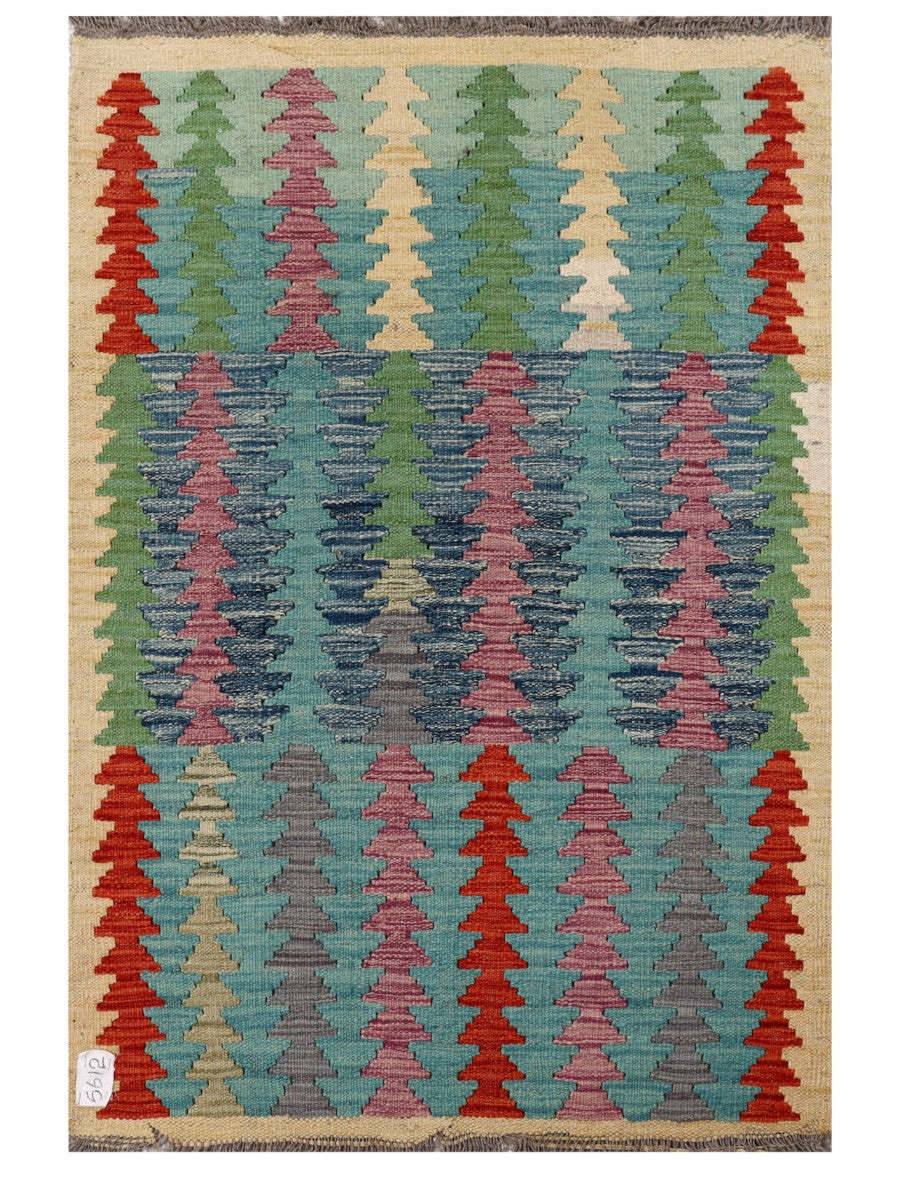 Maimana Afghanistan Kilim Rug - 125 x 84 cm - Handmade