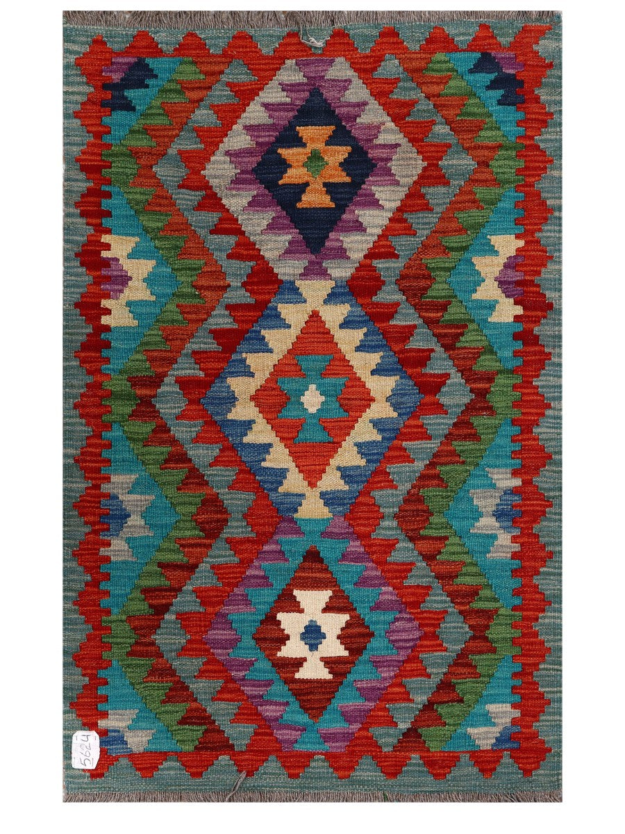 Maimana Afghanistan Kilim Rug - 125 x 79 cm - Handmade