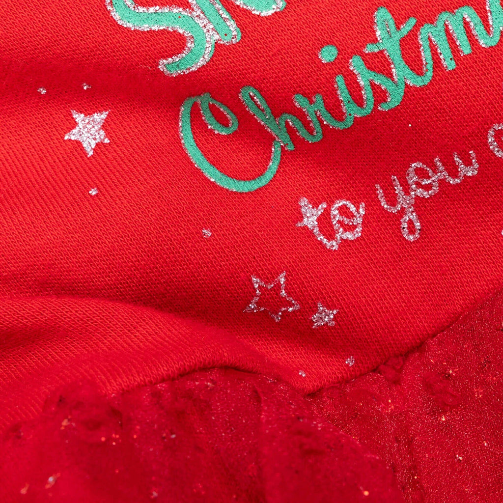 Bebetto Newborn Christmas Holiday Footed - Red