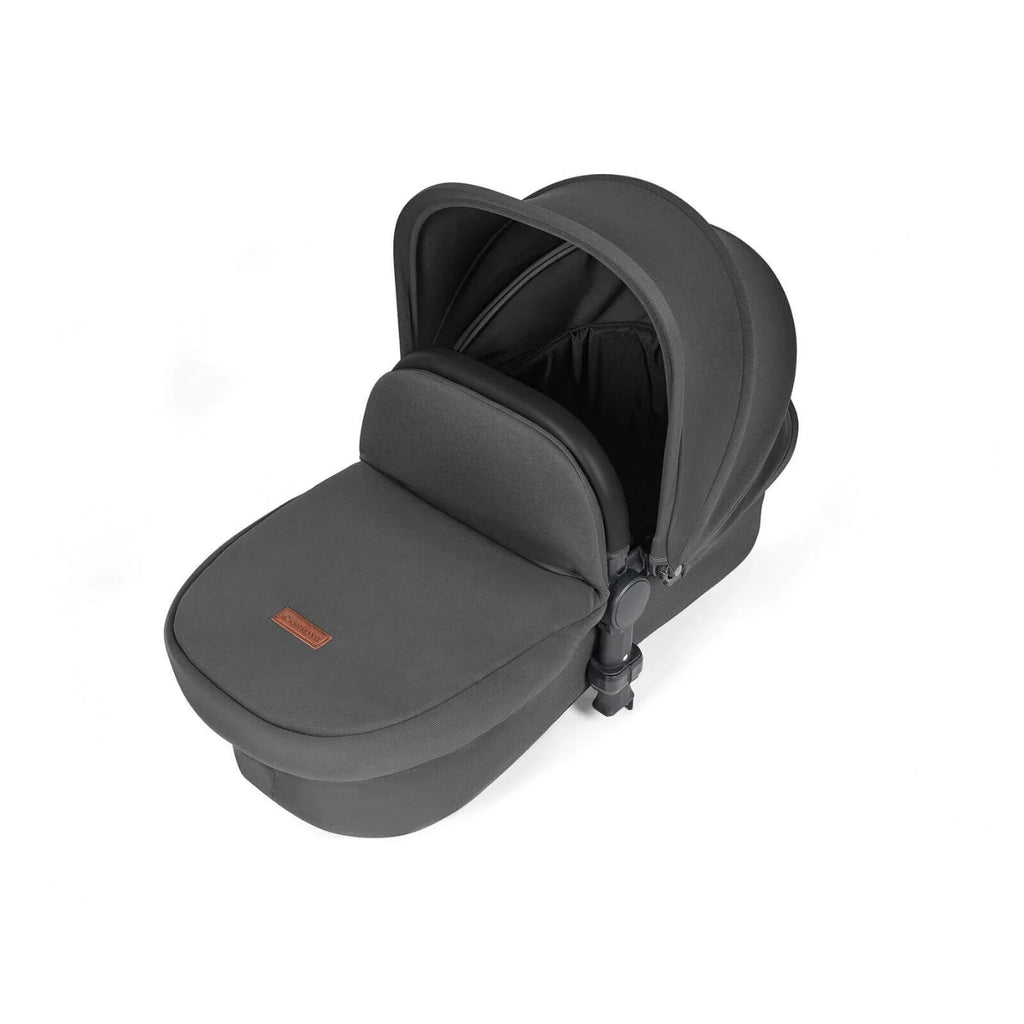 Ickle Bubba Stomp Luxe 2-in-1 Pushchair & Carrycot - Black/Charcoal Grey/Black