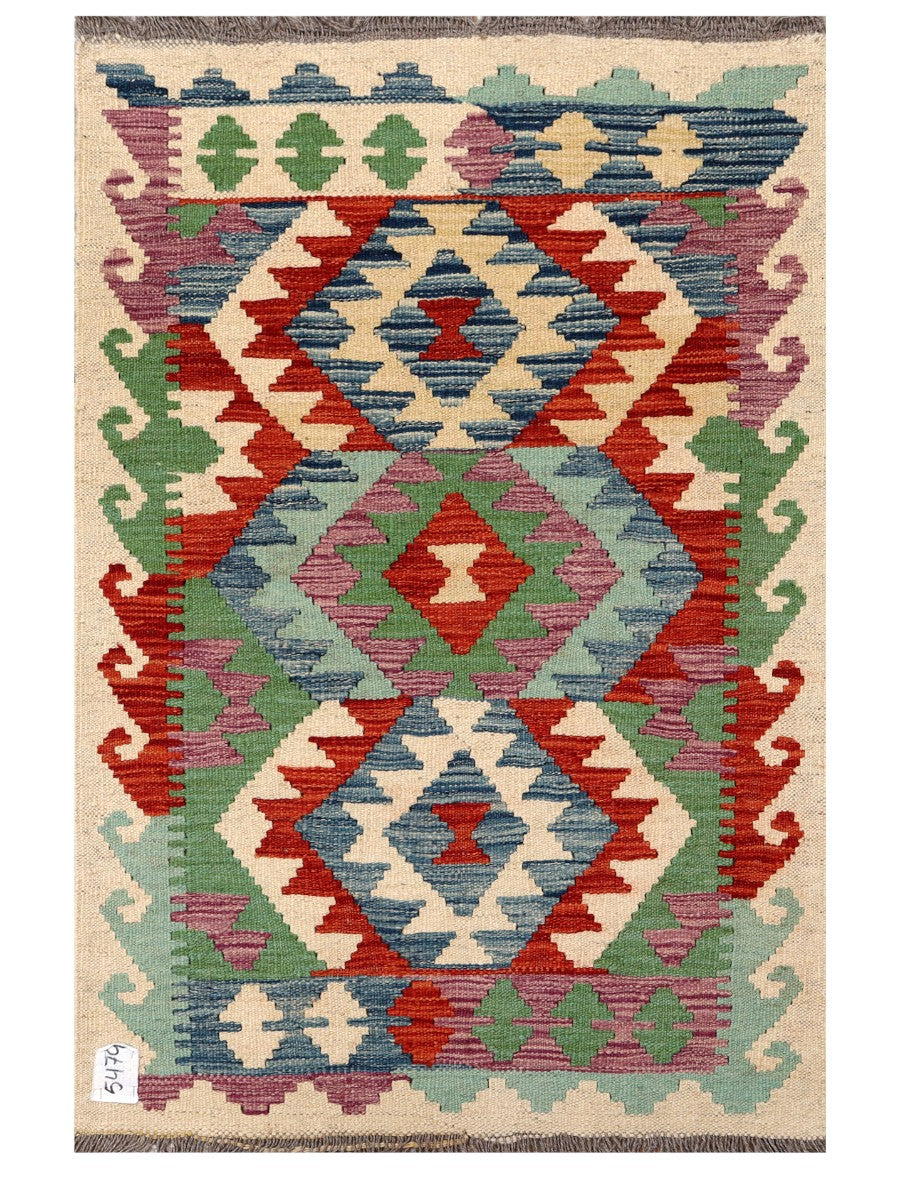 Maimana Afghanistan Kilim Rug - 121 x 80 cm - Handmade
