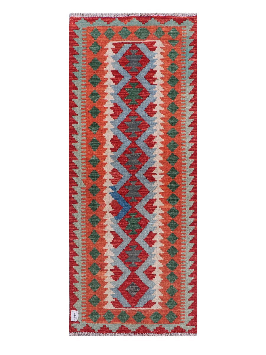 Maimana Afghanistan Kilim Rug - 185 x74 cm - Handmade
