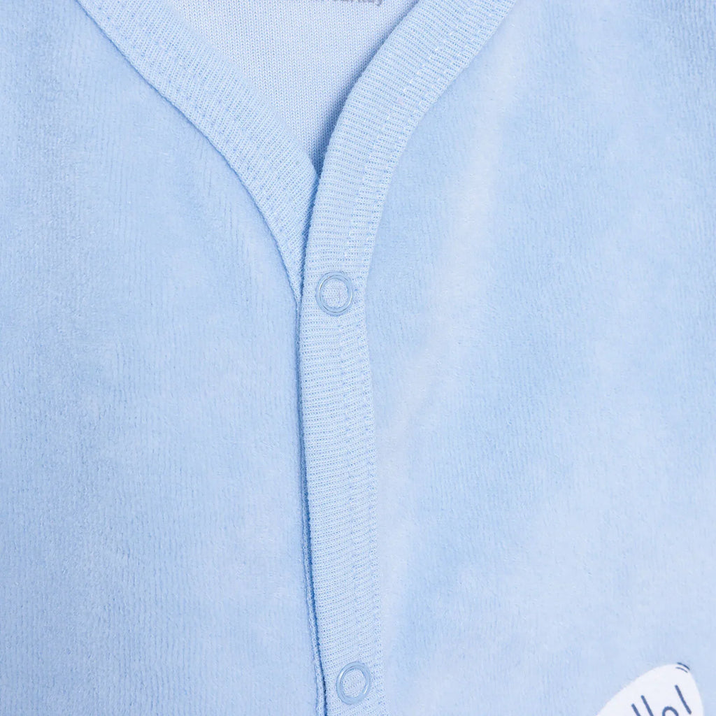 HelloBaby Newborn Vest - Light Blue