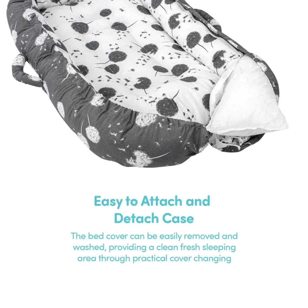 baby plus Mother Side Baby Reflux Bed - Dandelion - Bobobiy