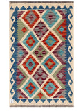 Maimana Afghanistan Kilim Rug - 127 x 78 cm - Handmade
